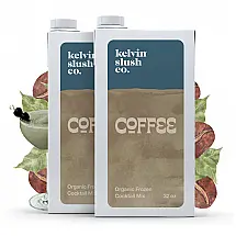 Mix Concentrado Kelvin Coffee Slush Raspadinha Café Orgânico 2 Embalagens 950ml