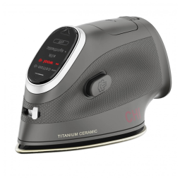 Ferro de Passar a Vapor Mini com Tela de LED e Desligamento Automático, 1000W, 110v, CHI 13120, Cinza