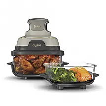 Fritadeira a Ar Ninja Crispi FN101SD Vidro 4-em-1 Dourado Pedra 110V