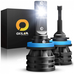 Lâmpadas Automotiva Para Farol H8 H11 Tamanho Mini 10.000 lm 6000K Branco Frio 12V e 24V