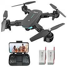 Drone com Câmera 1080P HD para Crianças e Adultos WiFi 40 Min de Voo, 2 Baterias, ZUHAFA, Preto