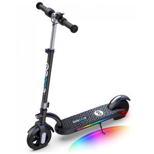 Patinete Elétrico Infantil com Display LED, Luzes Coloridas, Controle de Velocidade e Altura para Crianças de 8 a 14 Anos, 180W, Gyroor H40