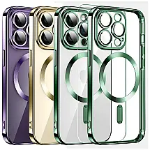 Capa para Iphone 14 Pro Max de Alta Resistencia e Magnética, DOSNTO, Verde