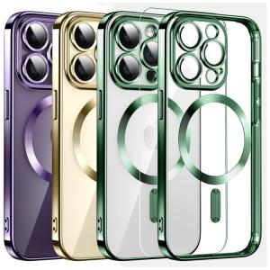 Capa para Iphone 14 Pro Max de Alta Resistencia e Magnética, DOSNTO, Verde