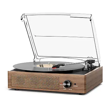 Toca-discos de Vinil com Bluetooth,