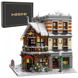 Kit de Construção 89143 Casa de Natal, 2955 Peças, MISINI, Marrom