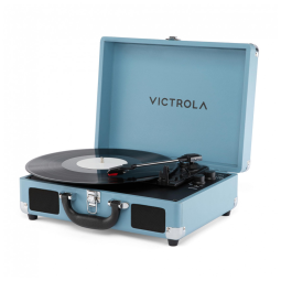 Victrola Journey II 2025 Modelo Bluetooth Toca-discos Portátil com Caixas de Som Estéreo Integradas de Alta Qualidade, Graves Aprimorados