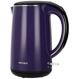 Chaleira Elétrica 1.7L, Aço Inoxidável, Roxo, 110v, SECURA SWK 1701DP, Violeta