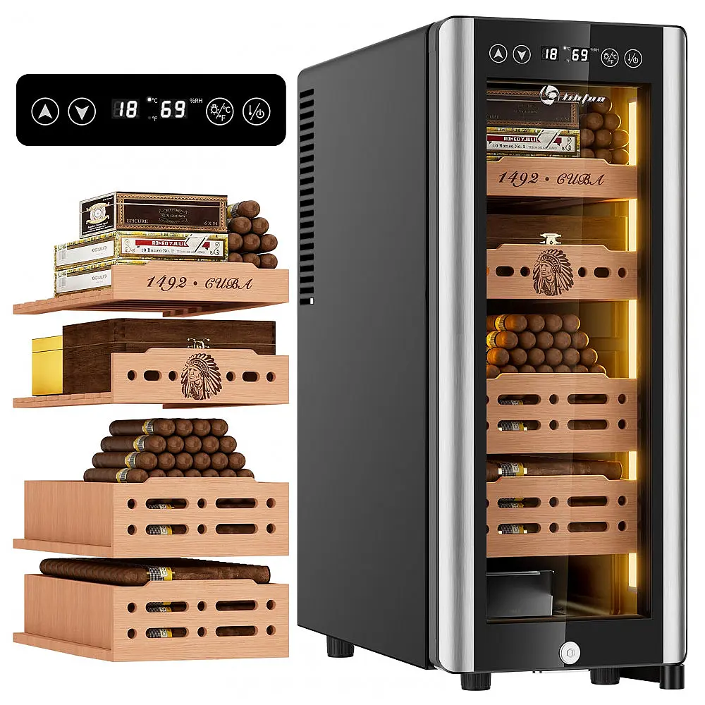 Adega Humidificadora Elétrica LIHTUN 35L com Controle Digital de Temperatura e Umidade 110V