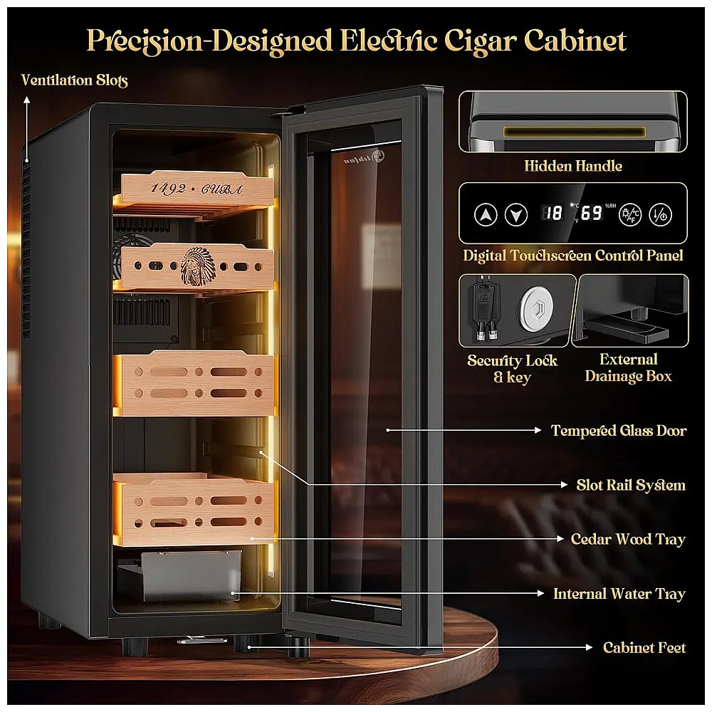 Adega Humidificadora Elétrica LIHTUN 35L com Controle Digital de Temperatura e Umidade 110V — foto 2