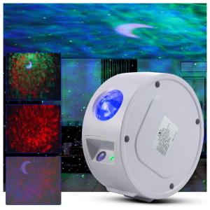 YISUN Projetor Luz LED Galáxia com Estrelas e Nebulosas em 10 Cores