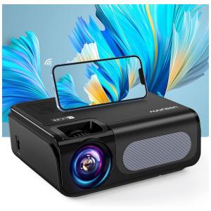 Projetor 1080P HD 4K 12500 Lumens com Bluetooth Compatível com hardware, Porta AV, USB, HDMI, Projeta até 300 Polegadas, USSUNNY C50, Preto