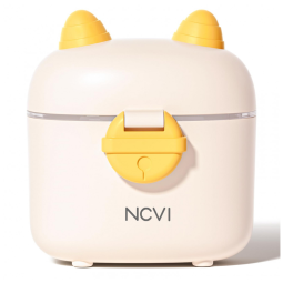 Dispenser de Fórmula NCVI Ovelha Branca Múltiplos Compartimentos com Colher 245ml