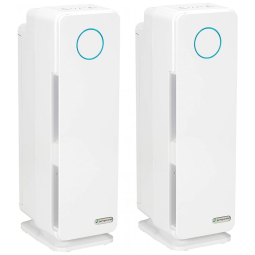 Purificador de Ar 5 em 1 com Filtro HEPA e Luz UV Sanitizadora, 110V, 2 UN, GermGuardian, Branco