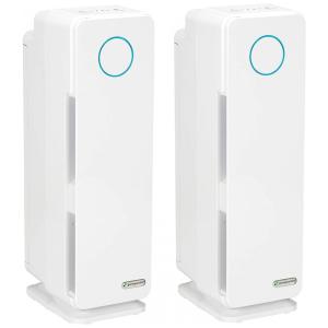 Purificador de Ar 5 em 1 com Filtro HEPA e Luz UV Sanitizadora, 110V, 2 UN, GermGuardian, Branco