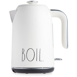 Chaleira Elétrica 1.7L com Desligamento Automático e Proteção de Fervura, 110V, Rae Dunn, Branca