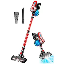 Aspirador de Pó Multifuncional sem Fio com Acessórios Ideal para Pets, 160W, 110v, OKP X100, Vermelho