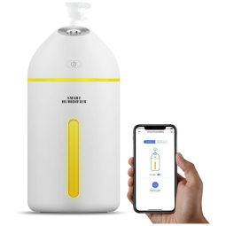 Umidificador Ultrassônico Portátil 320mL até 8H com Alexa e Google Assistant, 110v, MEROSS, Branco