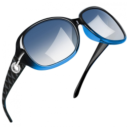Óculos de Sol Feminino com Proteção UV, Joopin A17, Azul Gradiente