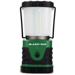 Lanterna LED Recarregável Lúmens Luz 360 GanchoS 3 Modos de Iluminação, BLAZIN BISON BB 500 Camo, Verde Escuro