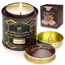 Vela de Aromaterapia para Casa 300mL, Aroma Floral, 1 Unidade, FINBO, Branco