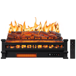 Lareira Elétrica Ecológica 26.8" 68 cm com Controle Remoto, Chamas Realistas de Cores Ajustáveis e Temporizador, 110V 1500W, Utheinteck