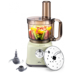 Processador de Alimentos Multifuncional até 14 Xícaras com Lâminas Bear, 110V 800W, Verde