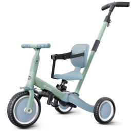 Triciclo Infantil 4 em 1 com Alça de Direção dos Pais e Pedais Removíveis para Crianças de 1 a 4 Anos, Newyoo TR007, Verde