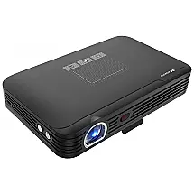 Mini Projetor Inteligente 4K a Laser 3000 Lumens com Bluetooth e Wi Fi, 110v, VIINICE, Preto