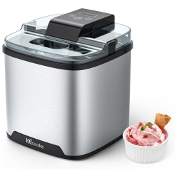 Máquina de Sorvete Automática 2L de Capacidade, 110v, KECOOLKE SU 599, Cinza