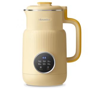 Máquina de Leite Vegetal Automática 600mL com Tela de LED e Acessórios, Arcmira, Amarela
