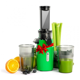 Centrifuga de Frutas Compacta com 60 RPM de Baixa Velocidade, 110V 130W, Ventray, Verde