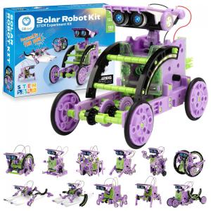 Kit STEM Robô Solar de Montar Sillbird 12 em 1 com 190 Peças – Energia Solar