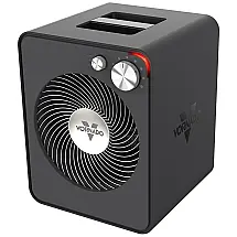 Aquecedor Elétrico Portátil com Termostato digital e Controle Remoto, 110V 1500W, Vornado, Cinza