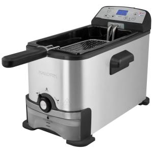 Fritadeira Elétrica 3 Litros com Tela Digital e Filtro de Óleo, Aço Inoxidável, 110V 1700W, Kalorik, Prata