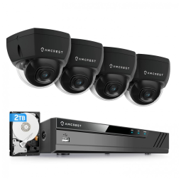 Sistema de Câmera de Segurança sem Fio 4K 8 Canais Amcrest com Cartão de 2TB, 4 Câmeras