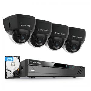 Sistema de Câmera de Segurança sem Fio 4K 8 Canais Amcrest com Cartão de 2TB, 4 Câmeras