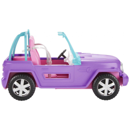 Carro de brinquedo da Barbie Off Road roxo com 2 Assento e Rodas Giratórias, Rosa