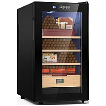 Humidor Elétrico NEEDONE NO48AB Preto 48L Controle Digital 350 Charutos 110V