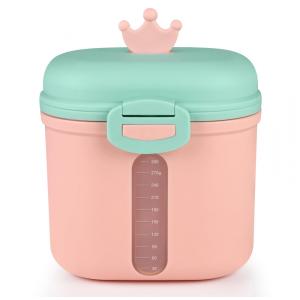 Dispenser Fórmula Bebê Accmor Rosa Portátil com Colher Nivela 360g