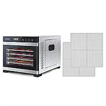Desidratador de Alimentos COSORI CFD-P501-SUS Prata Aço Inoxidável 6 Bandejas 600W 240V