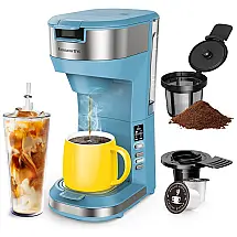 Máquina de Café Expresso 890mL, 110V, Famiworths. Azul