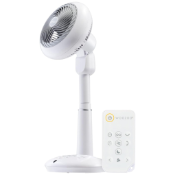 Ventilador de Piso com Controle Remoto e 12 Velocidades, IRIS WOOZOO STF360DC, Branco