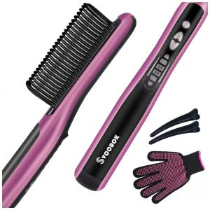 Escova Alisadora Seca e Modela com 6 Níveis de Temperatura, 110v, SVCOUOK, Violeta