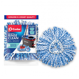 Refil Mop de Microfibra Lavável RinseClean O Cedar, 1 Unidade