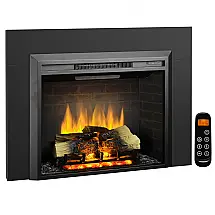 Lareira Elétrica Legend Flame 101x73cm 1500W Chamas LED Troncos Embutir 110V