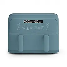 Air Fryer 3,7L com Revestimento Cerâmico Antiaderente e Cesta Dupla, 110V 1200W, Bella TriZone, Azul Surf