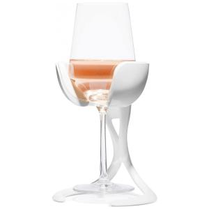 Suporte para Taça Inteligente Mantém o Vinho Gelado, VoChill, Branca
