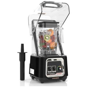 Liquidificador Profissional 1.5L com Alta Velocidade, 2200W, 110v, CRANDDI K80, Preto