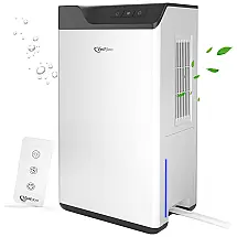 Desumidificador até 54 m2 com Controle Remoto e Silencioso, 110V, Vellgoo, Branco